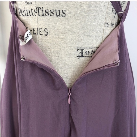 Flowy Maxi Crisscross Open Back Lilac Formal Dress - Picture 8 of 13